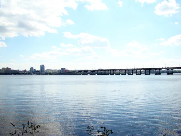 Dnipropetrovsk Vista Della Riva Destra Della Città — Foto Stock