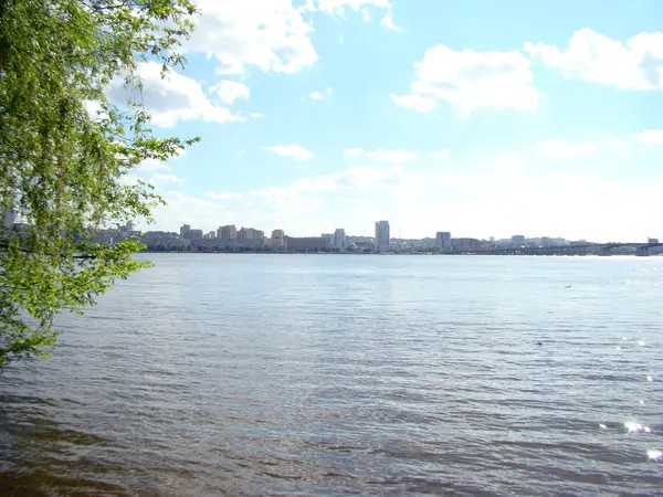 Dnipropetrovsk Vista Della Riva Destra Della Città — Foto Stock