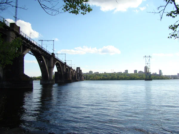 Dnepropetrovsk View Right Bank City Dnepr River — Stock Photo, Image