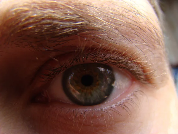 Mata Manusia Melihat Kejauhan Depannya — Stok Foto
