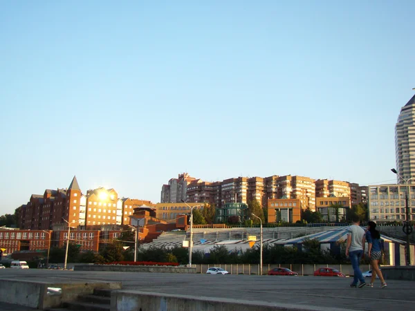 Dnipropetrovsk Visa Höger Bank Staden Strandpromenaden — Stockfoto