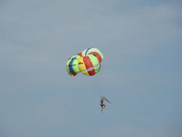 Paracaídas Estado Abierto Cielo — Foto de Stock