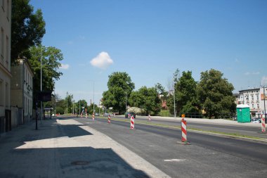 Bydgoszcz şehir manzarası Byrda nehrinin farklı kıyılarından