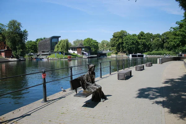Vista Bydgoszcz Cidade Margens Diferentes Rio Byrda — Fotografia de Stock