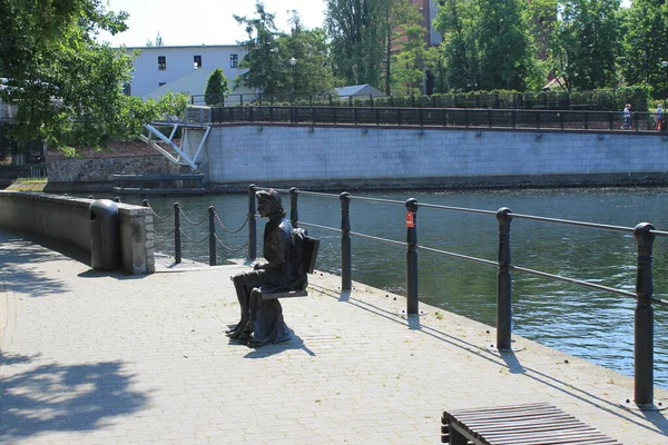 Bydgoszcz Vista Ciudad Desde Diferentes Orillas Del Río Byrda — Foto de Stock