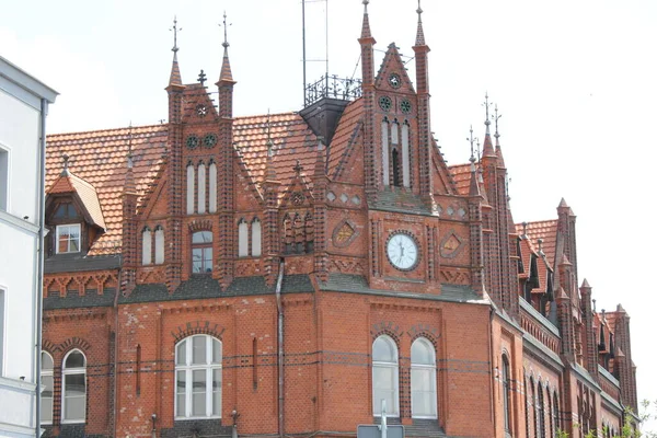 Bydgoszcz Vista Ciudad Desde Diferentes Orillas Del Río Byrda — Foto de Stock