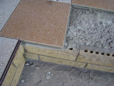 döşeme, yere fayans döşeme işlemi, fayans için harç.