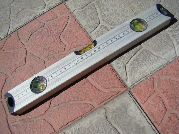 レベル測定器はどのような表面の平坦度を測定するためのデバイス — ストック写真