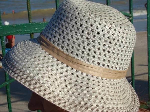 Sombrero Playa Cierra Del Sol Variedad Sombreros Playa Cubren Cabeza —  Fotos de Stock