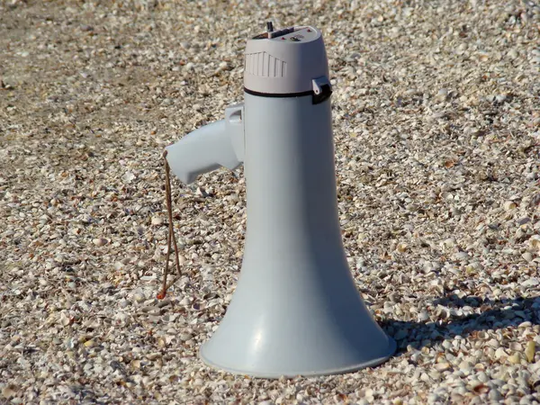 Hand Megaphone Acoustic Sound Amplifie — Stock Photo, Image