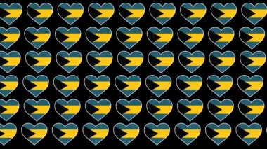 Bahamalar Desenli Aşk Bayrak Tasarımı