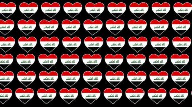 Irak Desenli Aşk Bayrak Tasarımı