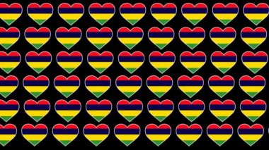 Mauritius? ~ Desen Aşk bayrağı tasarımı arkaplanı