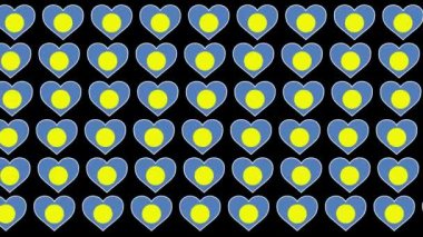 Palau Deseni Aşk bayrağı tasarımı arkaplanı