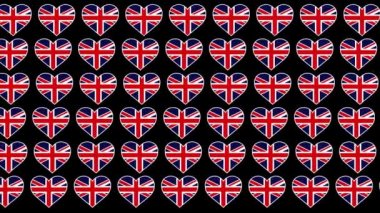 Birleşik Krallık Düzen Sevgisi bayrak tasarımı arka planı
