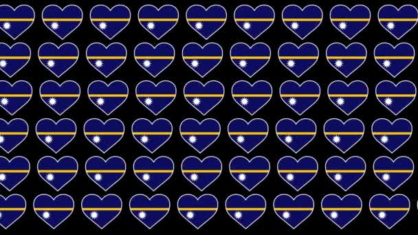 Nauru Pattern Love flag design background