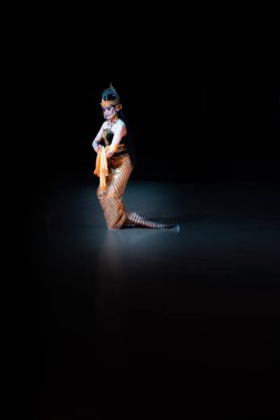 Shinta Klasik Wayang Wong Dansı Rama Shinta Sahne Draması, Yogyakarta, Endonezya, 9 Nisan 2022