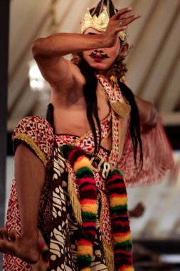 Dasakendra Wayang Wong Dans Hareketi Mahabharata Kraliyet Sarayı Draması, Yogyakarta Şehri, Endonezya, 7 Ekim 2023