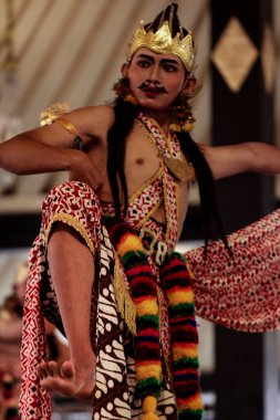 Dasakendra Dinamik Denge Pozu Wayang Wong Mahabharata Dans Alap Alapan Siti Sendari, Yogyakarta, Endonezya, 7 Ekim 2023