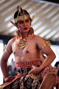 Arjuna Wayang Wong Dance, Alap Alapan Siti Sendari, Mahabharata Story, Kraton Yogyakarta, Yogyakarta City, Endonezya, 7 Ekim 2023