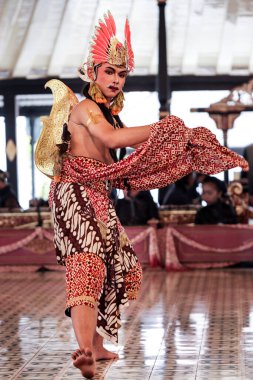 Dasalengkara Hareketi Wayang Wong Mahabharata Dans Draması Kraton Yogyakarta Sarayı, Yogyakarta Şehri, Endonezya, 7 Ekim 2023