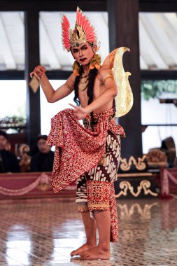 Dasalengkara Dans Pozu Wayang Wong Mahabharata Performansı Kraton Yogyakarta Sarayı, Yogyakarta, Endonezya, 7 Ekim 2023