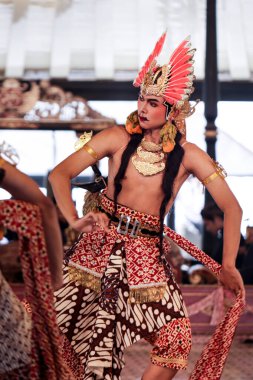 Dasalengkara Karakteri Wayang Wong Mahabharata Dans Draması Kraton Yogyakarta Sarayı, Yogyakarta, Endonezya, 7 Ekim 2023