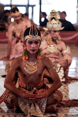 Abimanyu Wayang Wong Mahabharata Dans Draması Alap Siti Sendari Kraton Yogyakarta Sarayı, Yogyakarta, Endonezya, 7 Ekim 2023