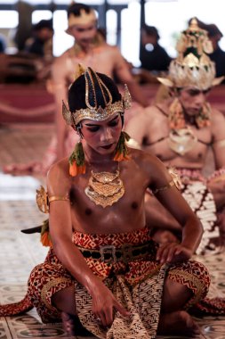 Abimanyu Wayang Wong Mahabharata Dans Draması Alap Siti Sendari Kraton Yogyakarta Sarayı, Yogyakarta, Endonezya, 7 Ekim 2023
