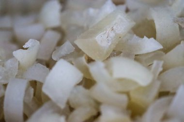 Gri Tepside Kikil olarak bilinen Taze Dilimlenmiş Et Tendonu ve İnek Derisi, Gastronomi Mutfağı için Jelatinimsi Sığır Proteini ve Kapalı Islak Pazar 'da Asya Mutfağı Malzemeleri