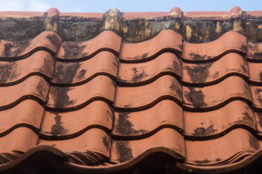 Tekrarlanan Turuncu Çamur Çatı Döşemeleri Konut Binası Mimarisi Hakkında Perspektif Görünümü Emlak ve İnşaat Sanayii