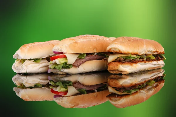 Three popular sandwiches — Stock Photo, Image