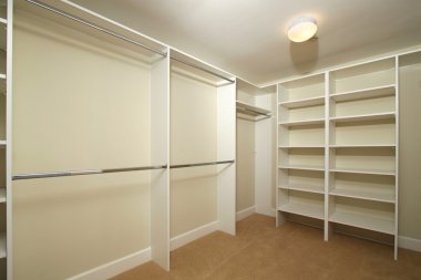Empty closet for storage clipart