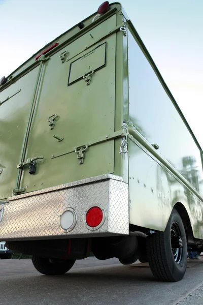 Back view of  truck o — Stock Photo, Image