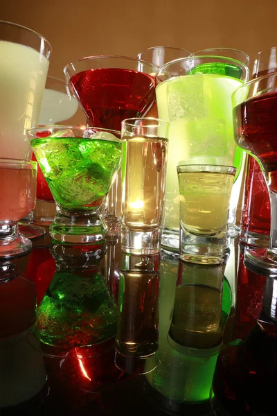 Colorful cocktails — Stock Photo, Image