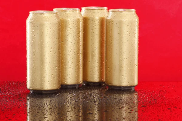 Plechovky od piva — Stock fotografie