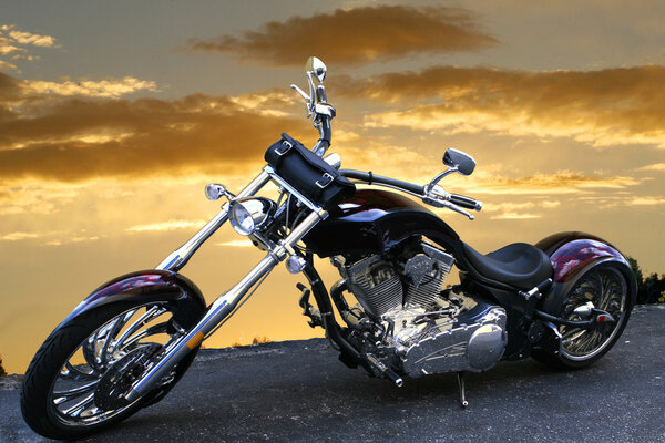Bicicleta V-Twin personalizada — Foto de Stock