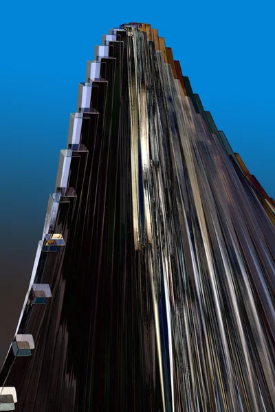 Metallic tubing composition — Stock Photo, Image