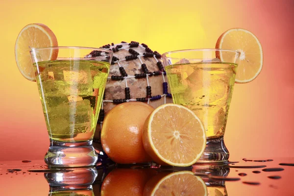 Tom Collins, Triple Sec ou Muller vinho laranja — Fotografia de Stock