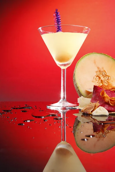 Melon ball cocktail — Stock Photo, Image