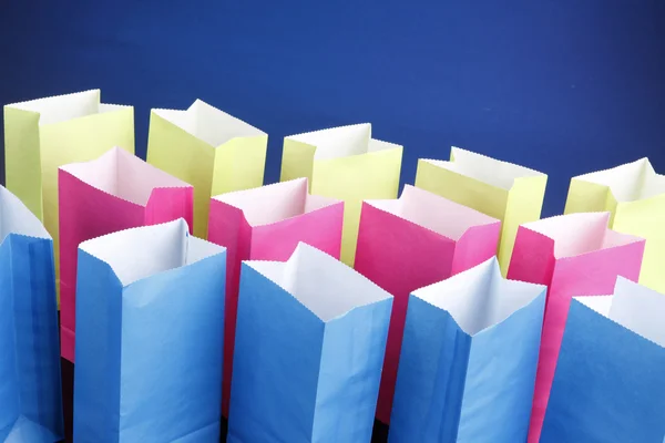 Recyklovatelné papírové tašky — Stock fotografie
