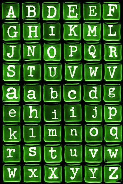 Gel alphabet — Stock Photo, Image