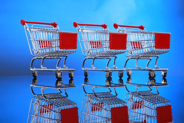 Little shopping carts — Stock Photo, Image