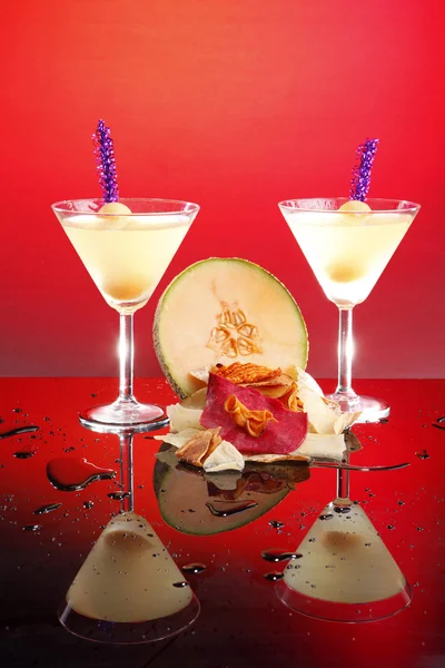 Melonenball-Cocktail — Stockfoto