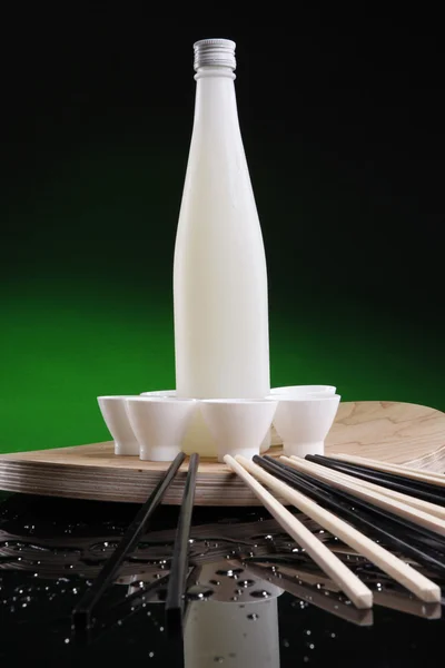 Cold white sake — Stock Photo, Image
