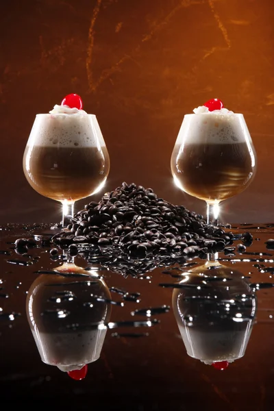 Irish coffee cocktail — Stock Photo, Image