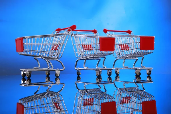 Little shopping carts — Stock Photo, Image