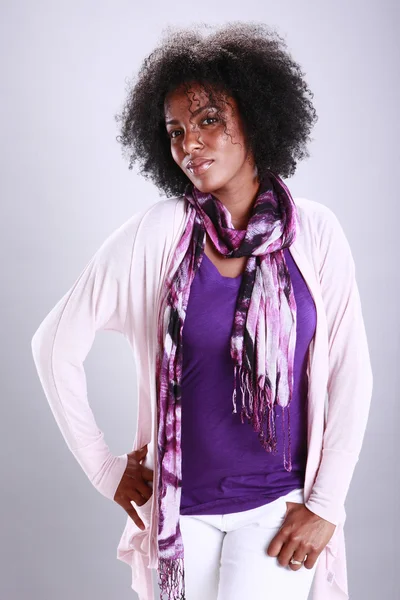 Urban Afroamerican woman — Stock Photo, Image