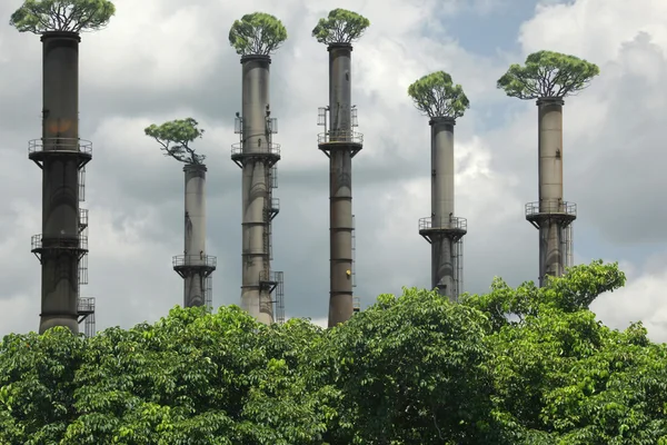 Emissões zero de CO2 — Fotografia de Stock