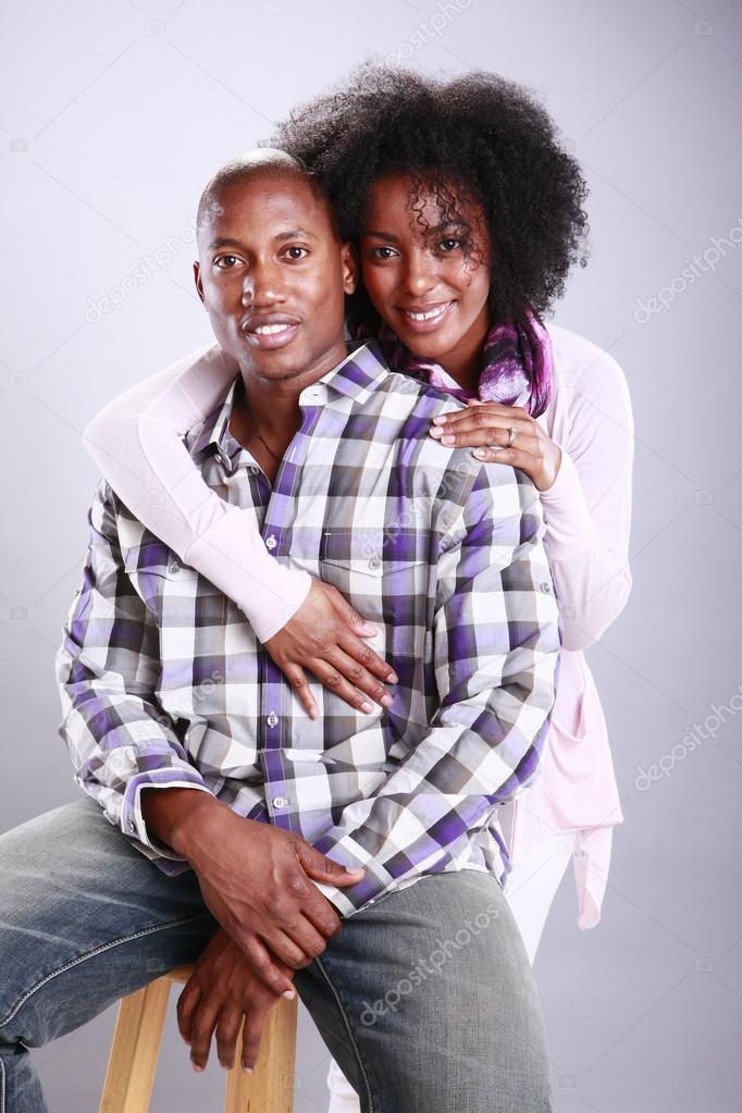 Young African American couple
